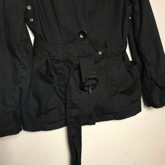 Banana Repúblic black belted jacket L - Picture 3 of 8